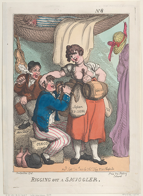 Thomas Rowlandson, Rigging Out a Smuggler
