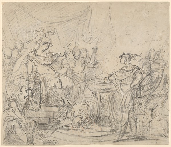 François Boucher, Mucius Scaevola Before King Porsenna