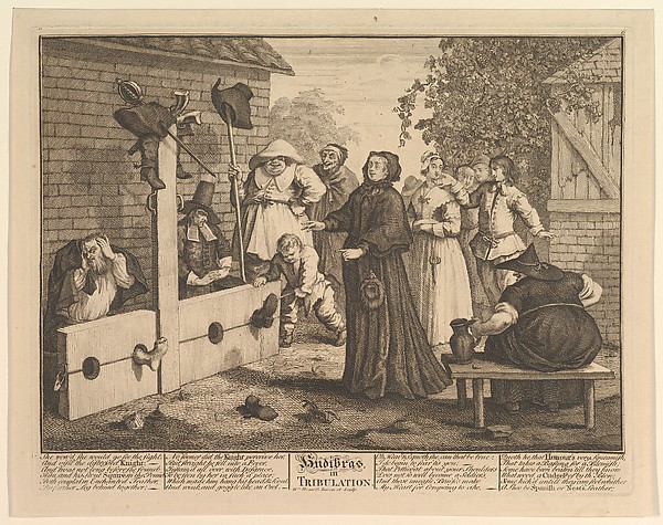 William Hogarth, Hudibras in Tribulation (Twelve Large Illustrations for Saumel Butler's Hudibras, Plate 6)