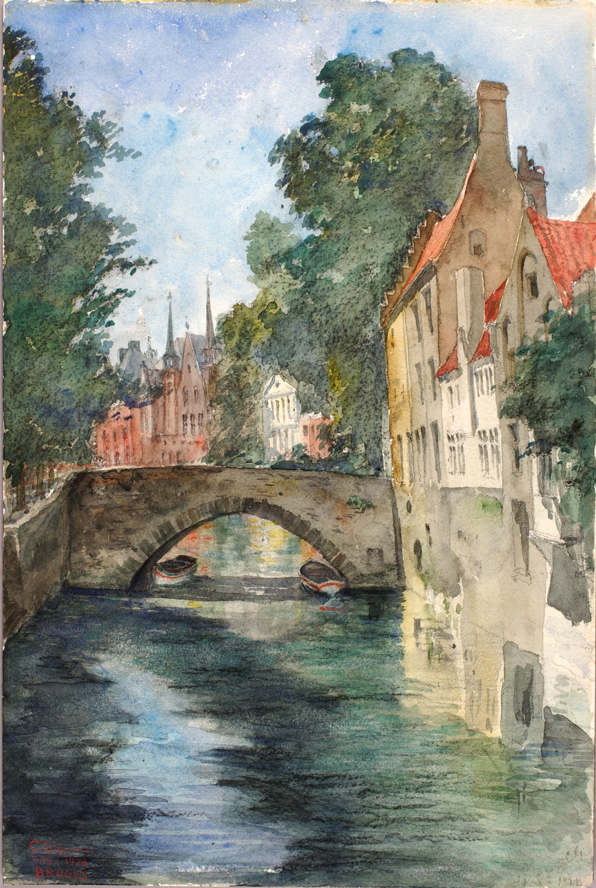 Cass Gilbert, On the Canal, Bruges
