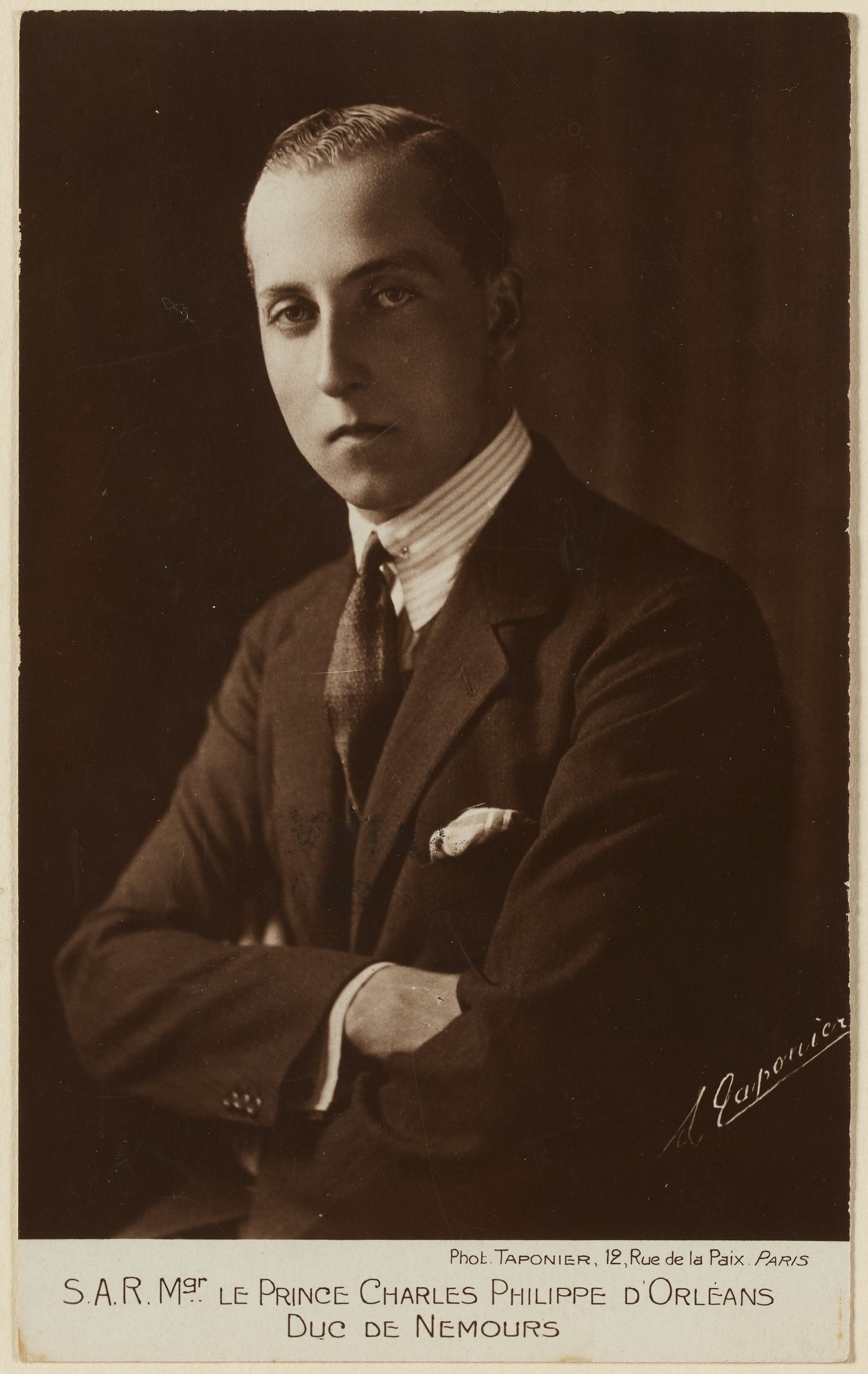 Anonyme, S.A.R. Mgr Le Prince Charles Philippe d'Orléans /Duc De Nemours