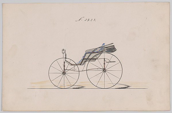 Brewster & Co., Design for Pony Phaeton, no. 3423