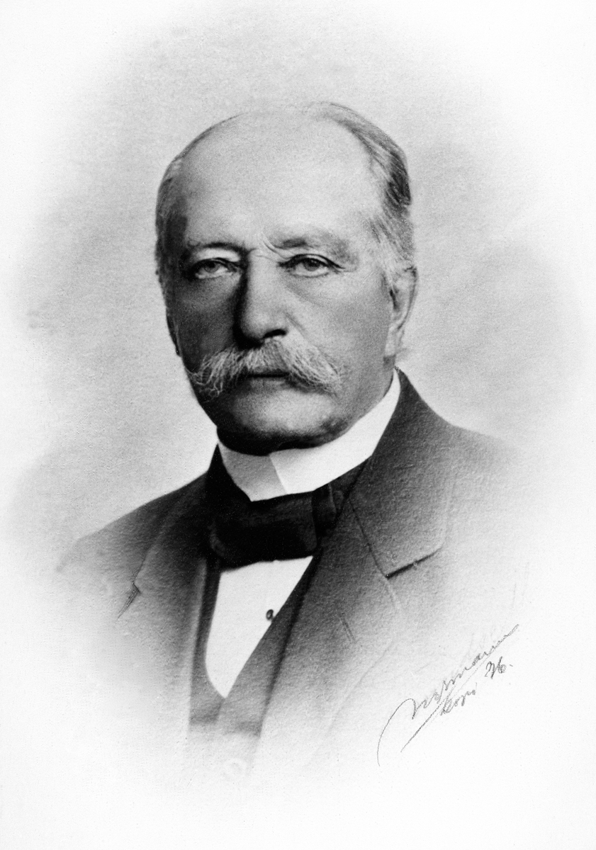 Anno Domkirkeodden, PORTRETT ORDFØRER HANS BLEHR, 1905 - 1907. GÅRDBRUKER PÅ LUNDGÅRD LILLE.