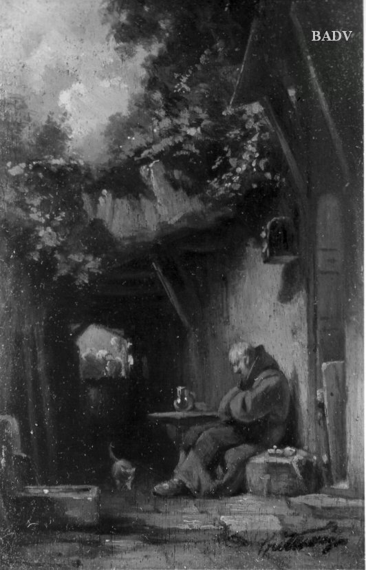 Carl Spitzweg, Drinking Monk