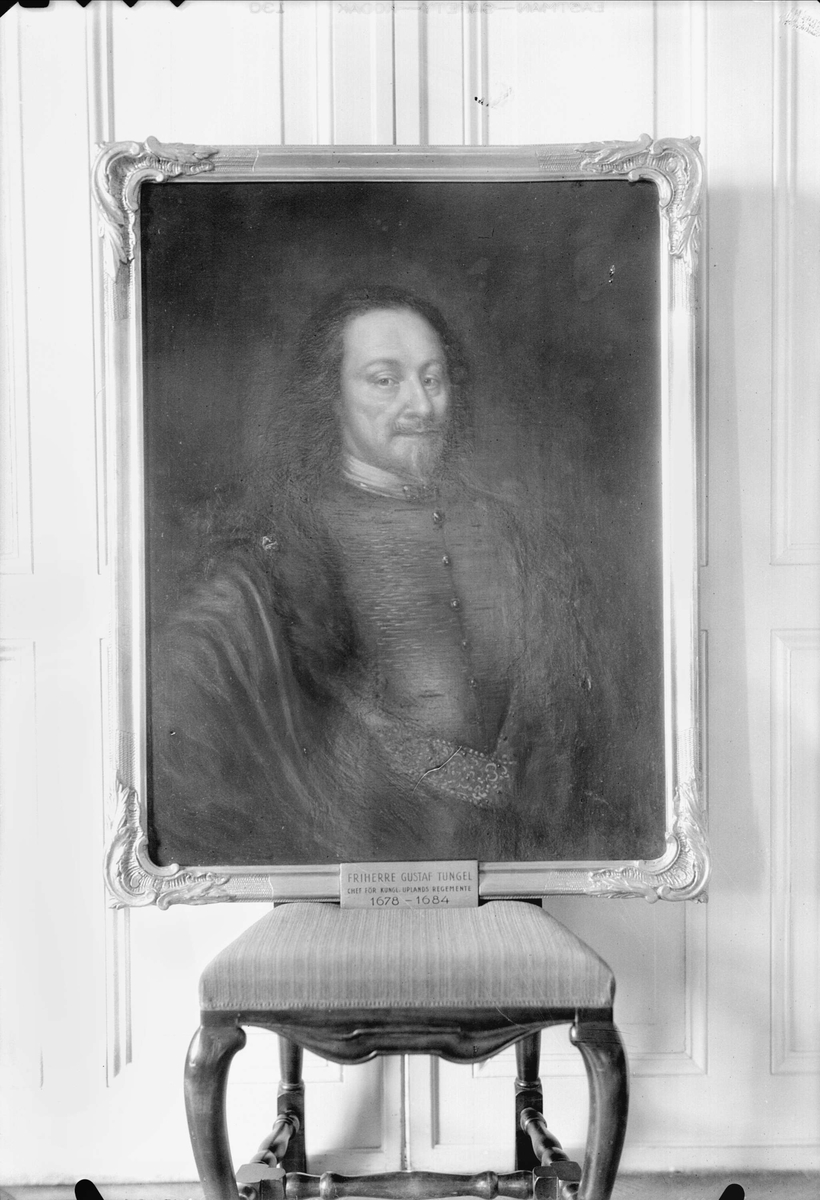 Gunnar Sundgren, Oil painting - “Friherre Gustaf Tungel, Head of Kungl. Upland’s Regiment 1678 - 1684”