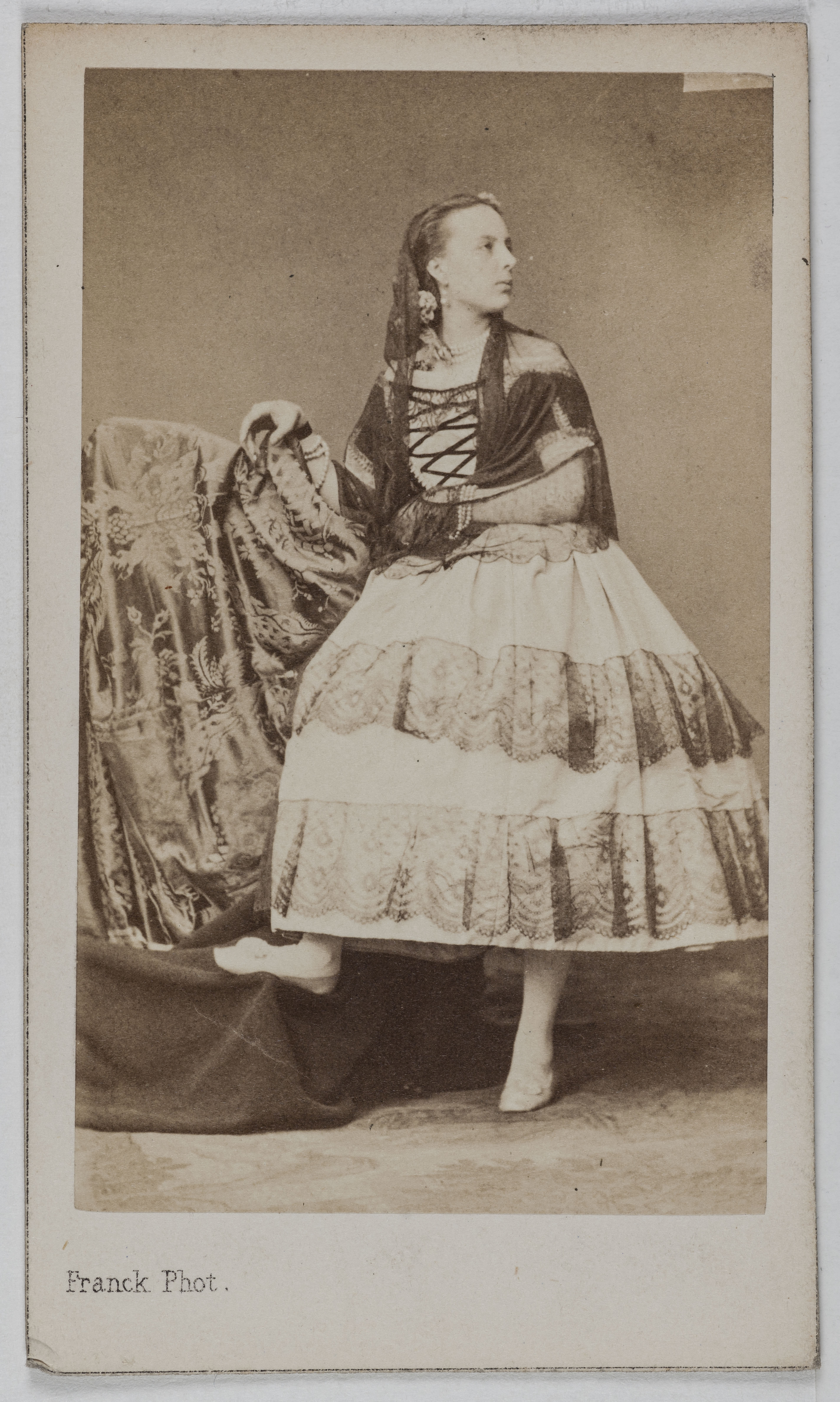 Franck, Portrait de Lloyd Marie, (Marie Emilie Jolly, dite), (ép. Georges Vibert), (1842-1897), (actrice)