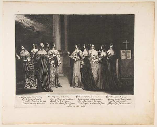 Abraham Bosse, The Wise Virgins Refuse Oil to the Foolish Virgins