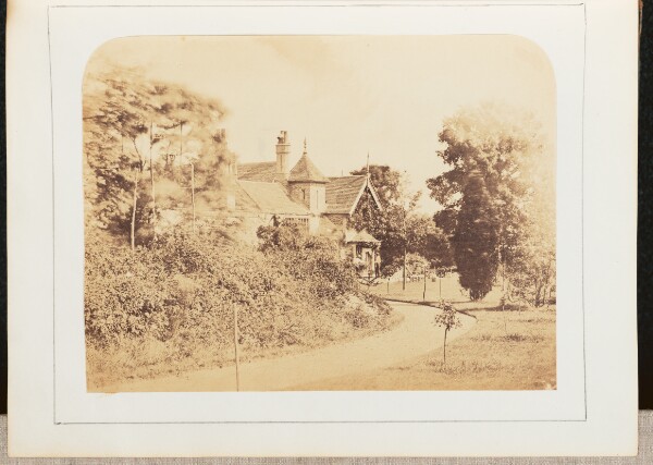 Unknown, [View of a House and Trees]