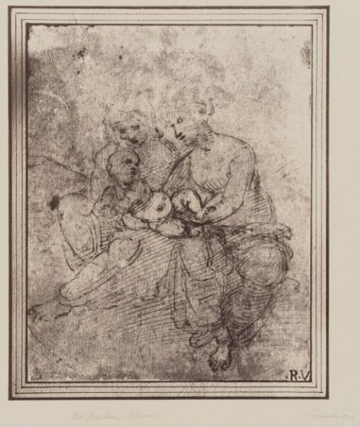 Fratelli Alinari, Studies for the Virgin and child with Saint Anne