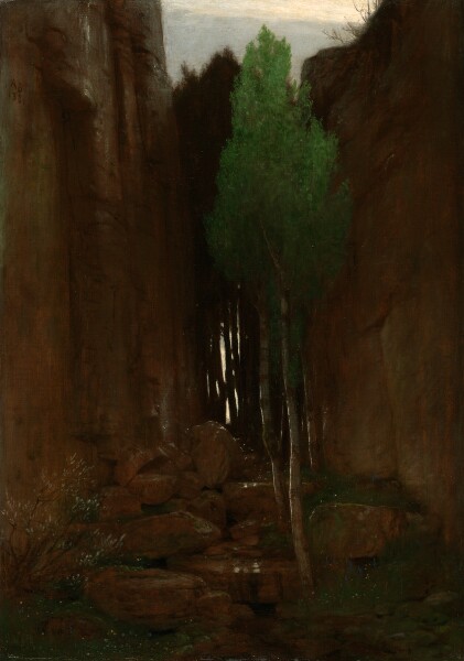 Arnold Böcklin, Spring in a Narrow Gorge (Quell in einer Felsschluct)