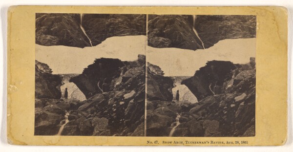 John P. Soule, Snow Arch, Tuckerman's Ravine, August 28, 1861.