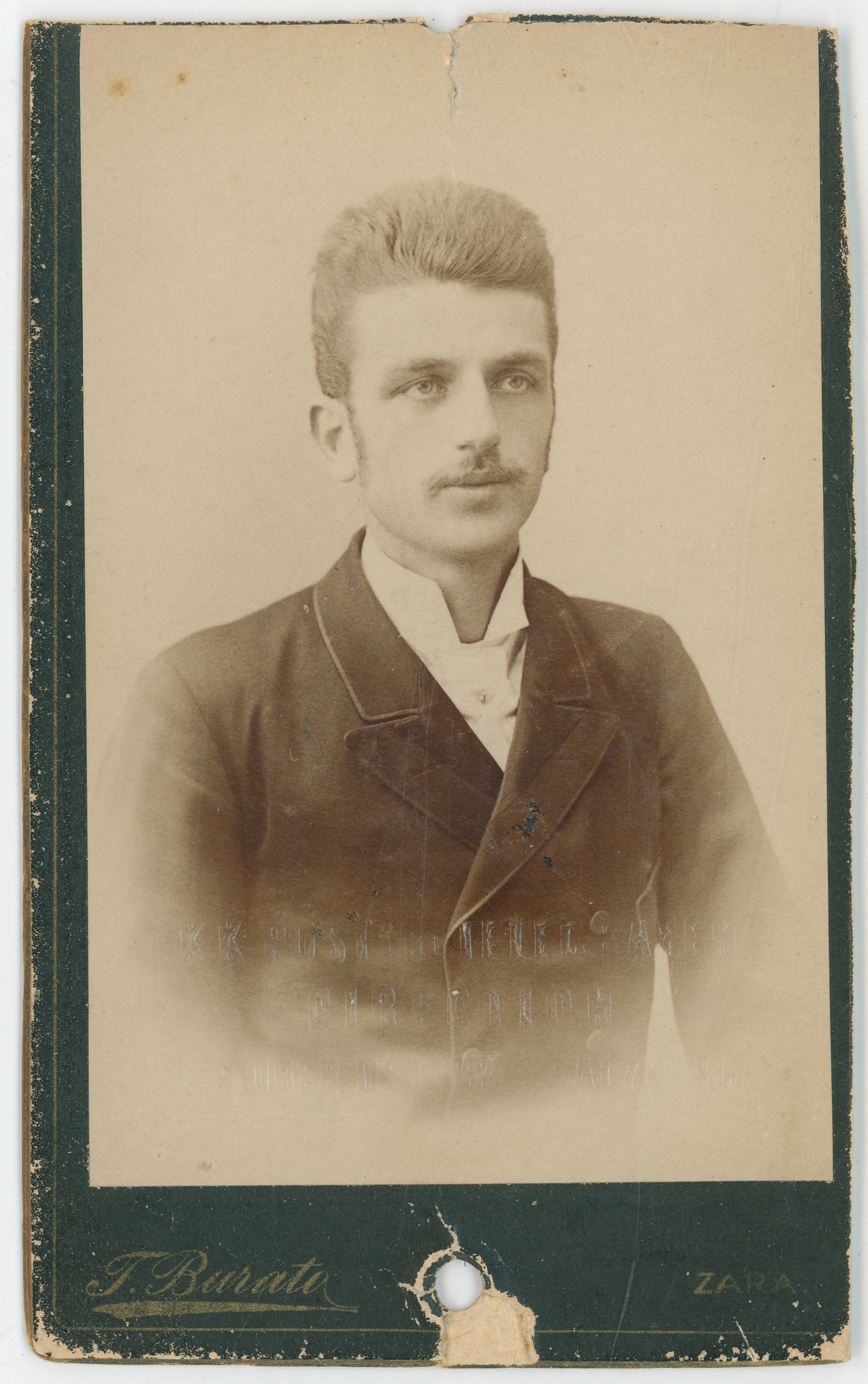 Tomaso (1840-03-27––1910-01-17) Burato, Mladić s brkovima