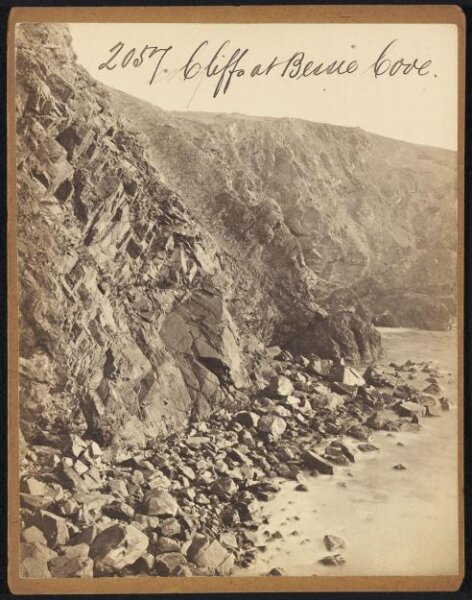 Francis Frith, Cliffs at Bessie Cove
