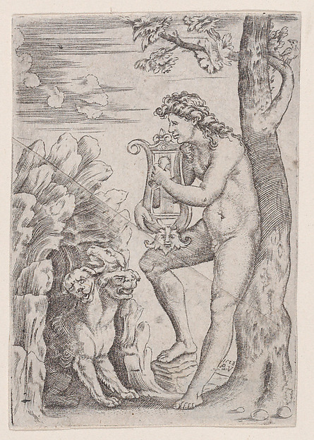 Agostino Veneziano (Agostino dei Musi), Orpheus