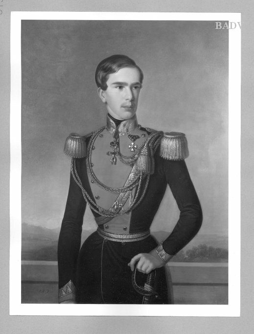 Josef Kriehuber, Bildnis Kaiser Franz Joseph I. mit 23 Jahren