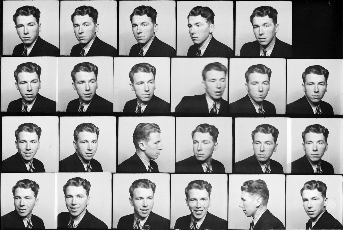 Skötsner-Edhlund, Ateljé Portrait - Man, Östhammar, Uppland