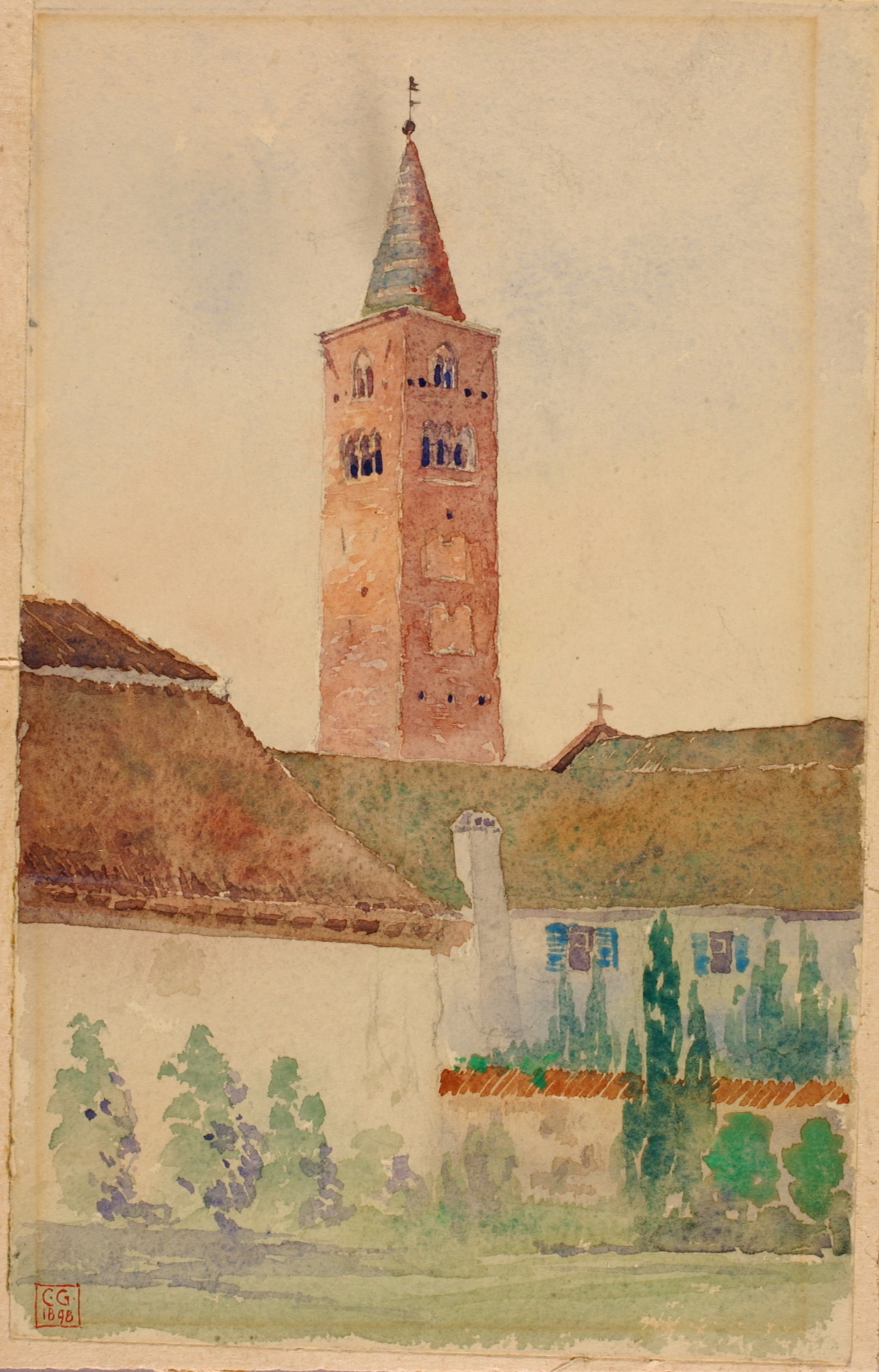 Cass Gilbert, Church Tower, Italy