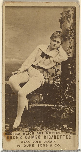 W. Duke, Sons & Co., Card Number 362, Alice Arlington, from the Actors and Actresses series (N145-5) issued by Duke Sons & Co. to promote Cameo Cigarettes