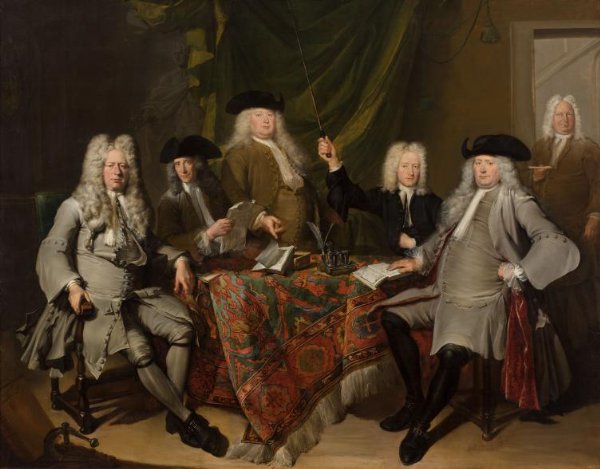 Cornelis Troost, Portrait of the Inspectors of the Collegium Medicum
