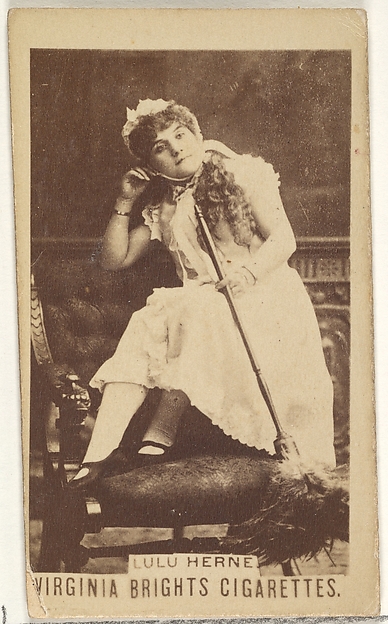 Allen & Ginter, Lulu Herne, from the Actors and Actresses series (N45, Type 1) for Virginia Brights Cigarettes