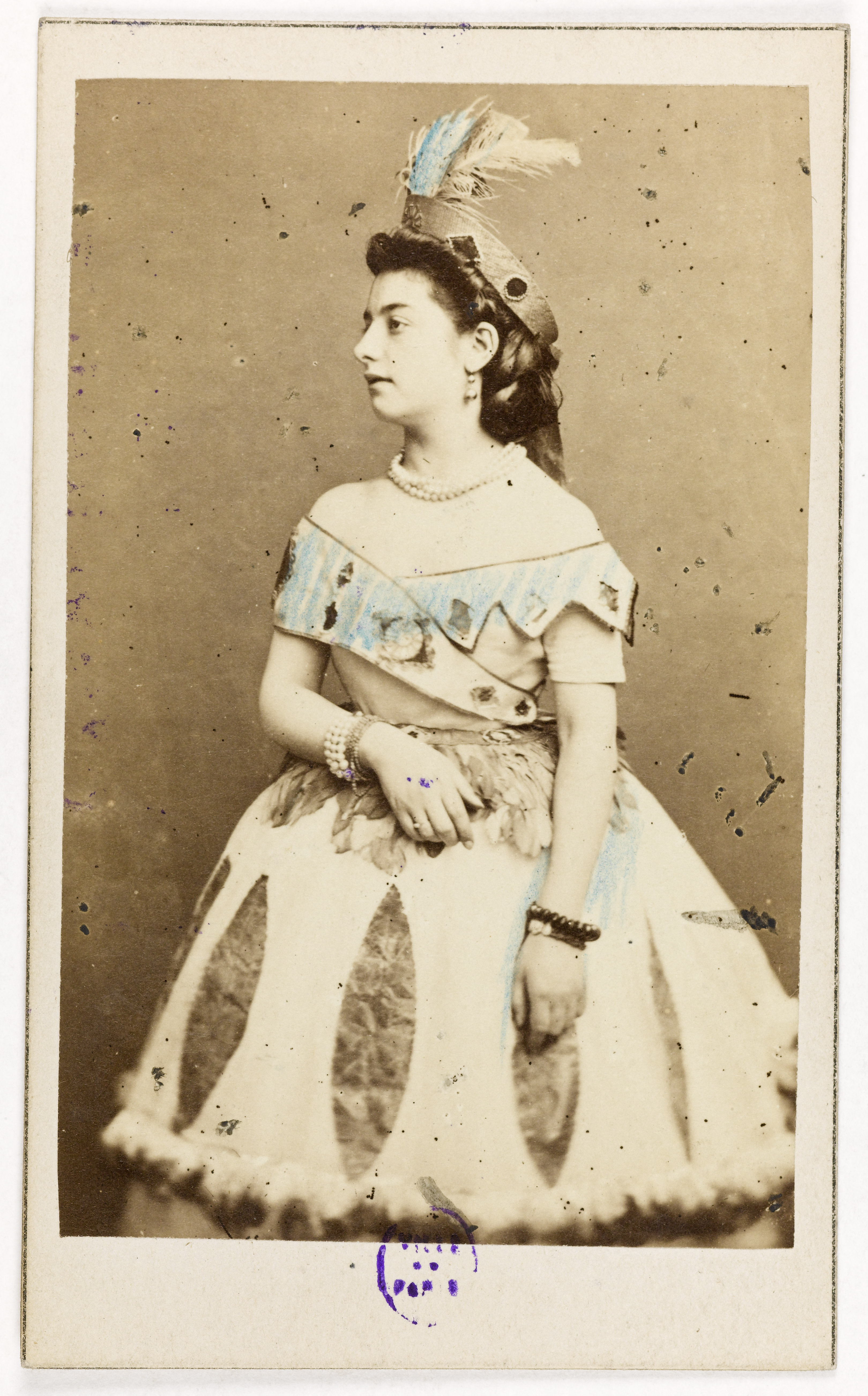 Anonyme, Portrait de Marie Tissier, actrice