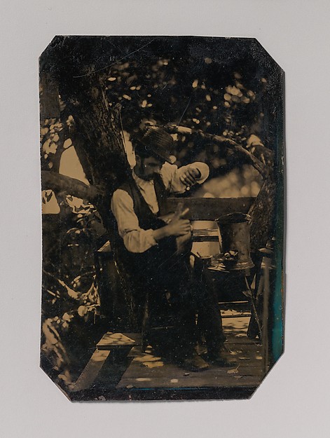 Unknown, [Tinsmith Working Under a Tree]
