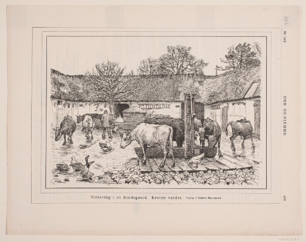 F. Hendriksen, Vinterdag i en Bondegård
