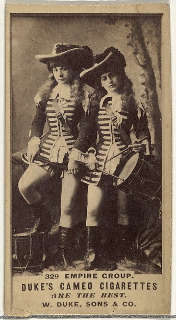 W. Duke, Sons & Co., Card Number 329, Empire Group, from the Actors and Actresses series (N145-5) issued by Duke Sons & Co. to promote Cameo Cigarettes