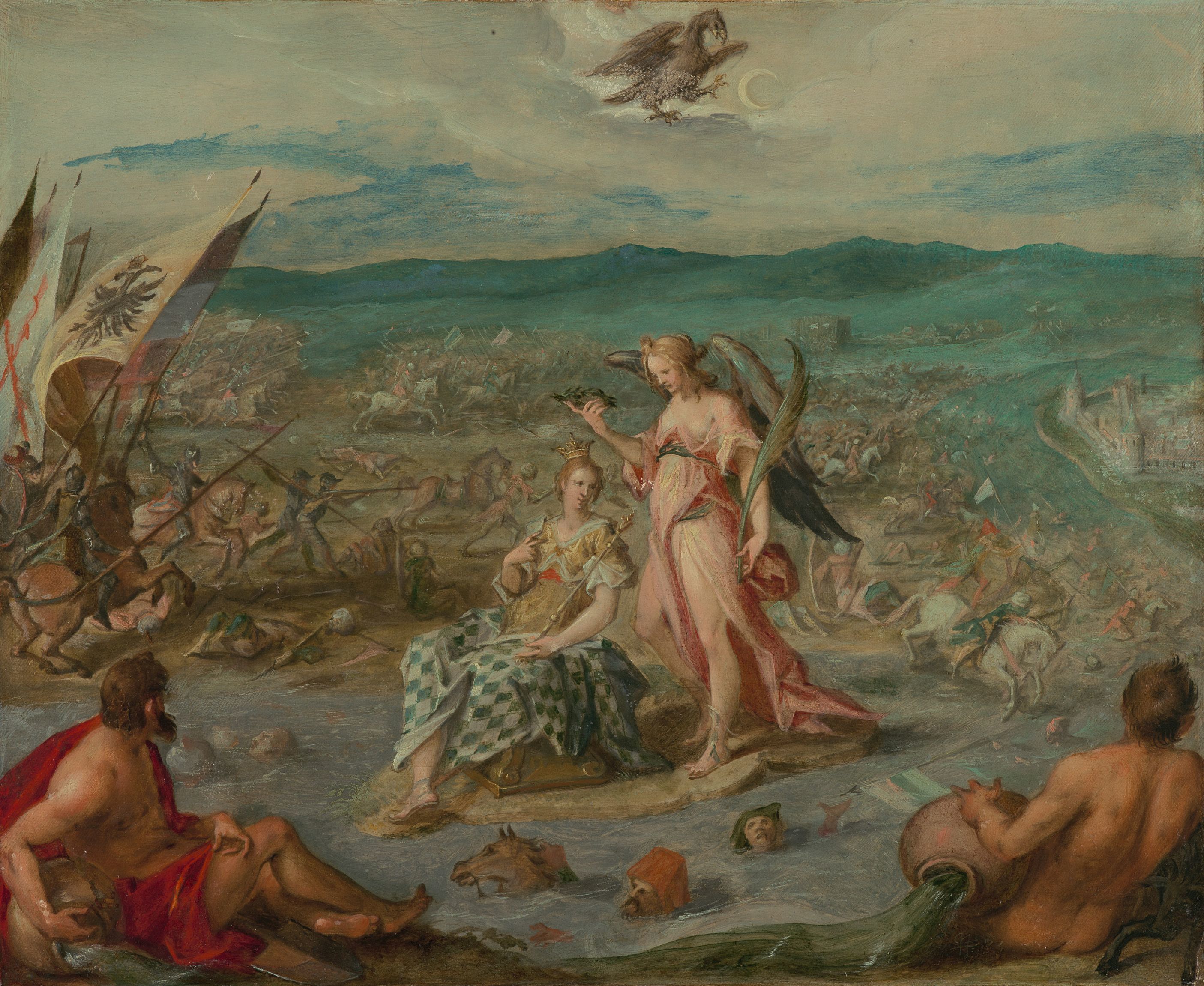 Hans von Aachen, Five Allegories of the Turkish Wars: Battle of Sisak