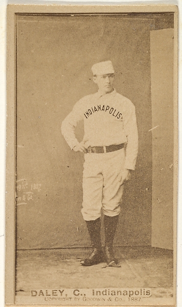 Goodwin & Company, Daley, Catcher, Indianapolis, from the Old Judge series (N172) for Old Judge Cigarettes