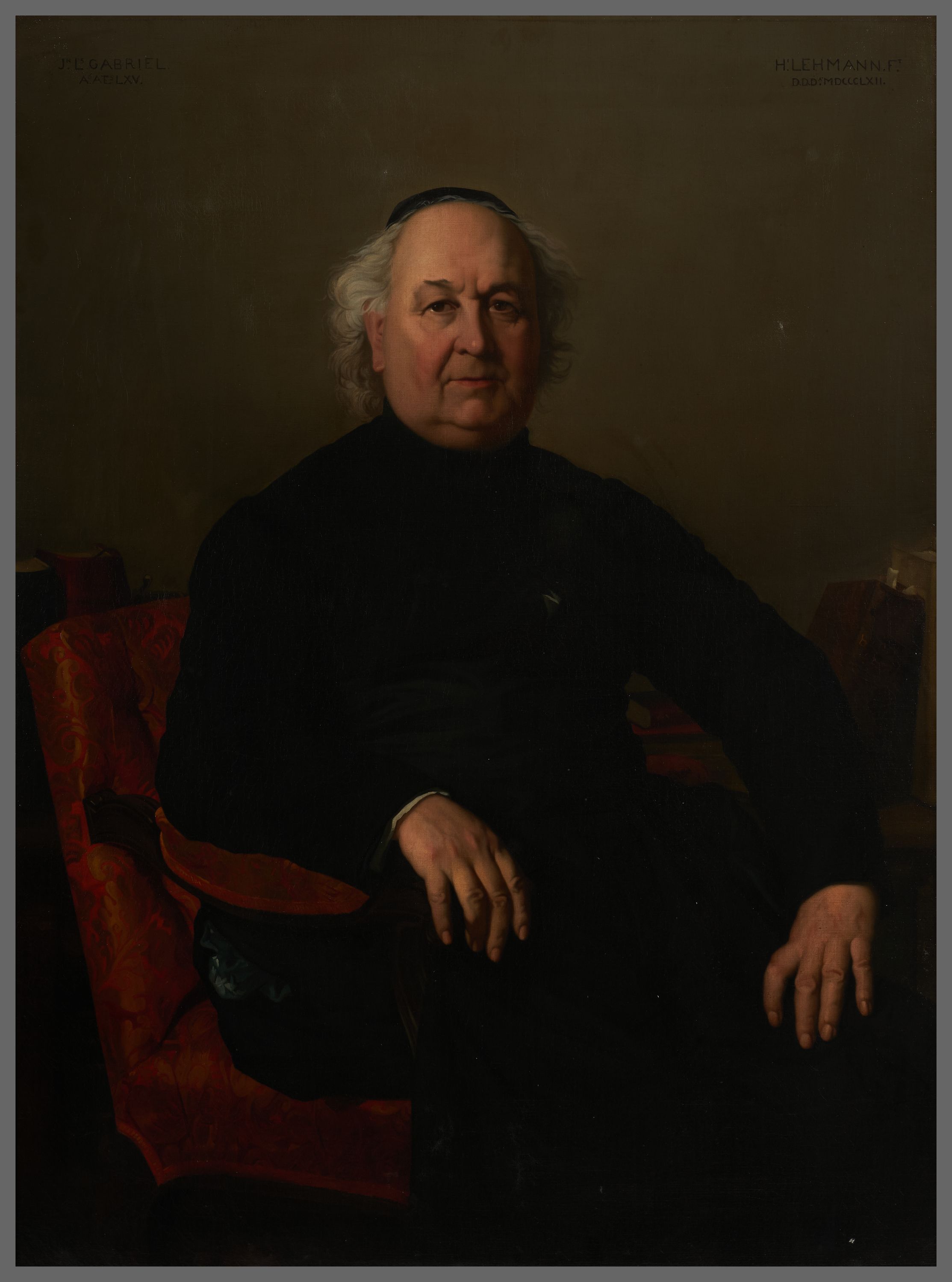 Henri Lehmann, Portrait de Jean-Louis Gabriel, curé de Saint-Merri (ou Saint-Merry)