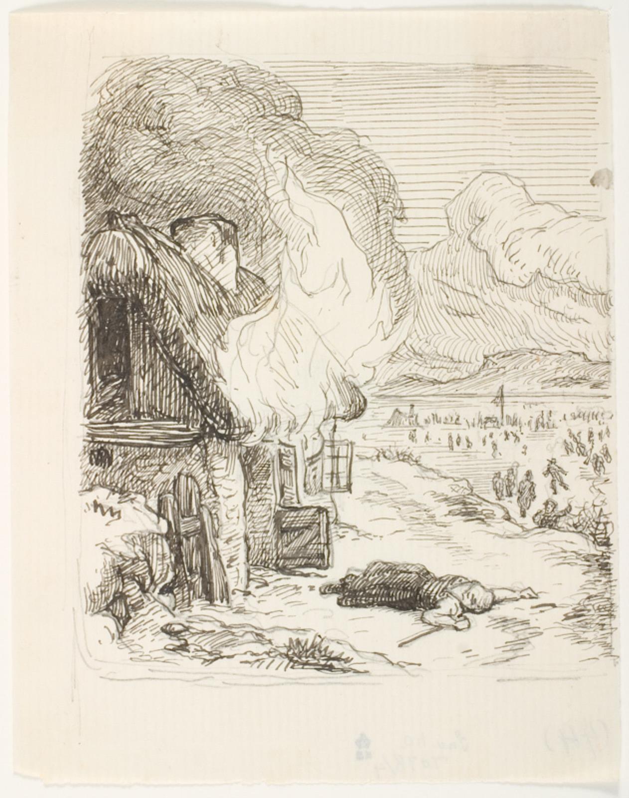 Lorenz Frølich, Illustrationsudkast til H.C. Andersen, "Noget"