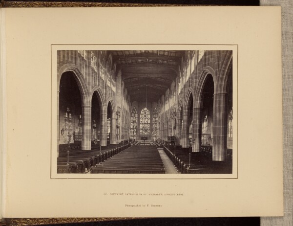 Francis Bedford, Coventry, interior of St. Michael's, looking east