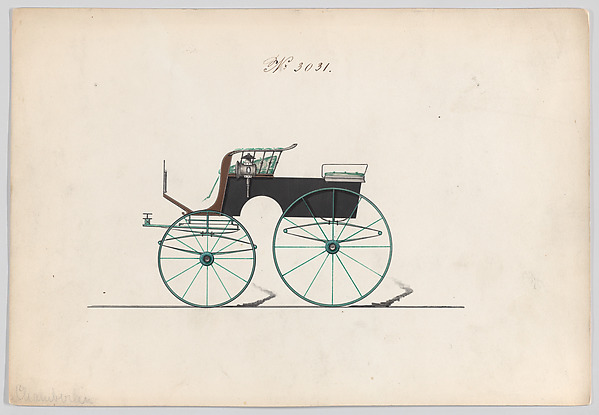 Brewster & Co., Design for T-Cart, no. 3031