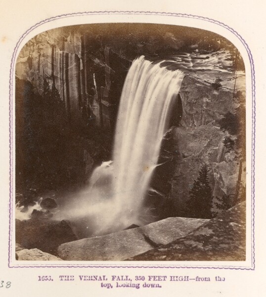 Thomas Houseworth, The Vernal Fall, 250 feet high - from the top, looking down