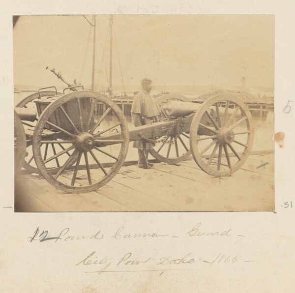 A. J. Russell, 12 Pound Cannon, Guard, City Point Docks