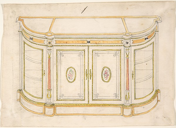 Anonymous, British, 19th century, Cabinet Design