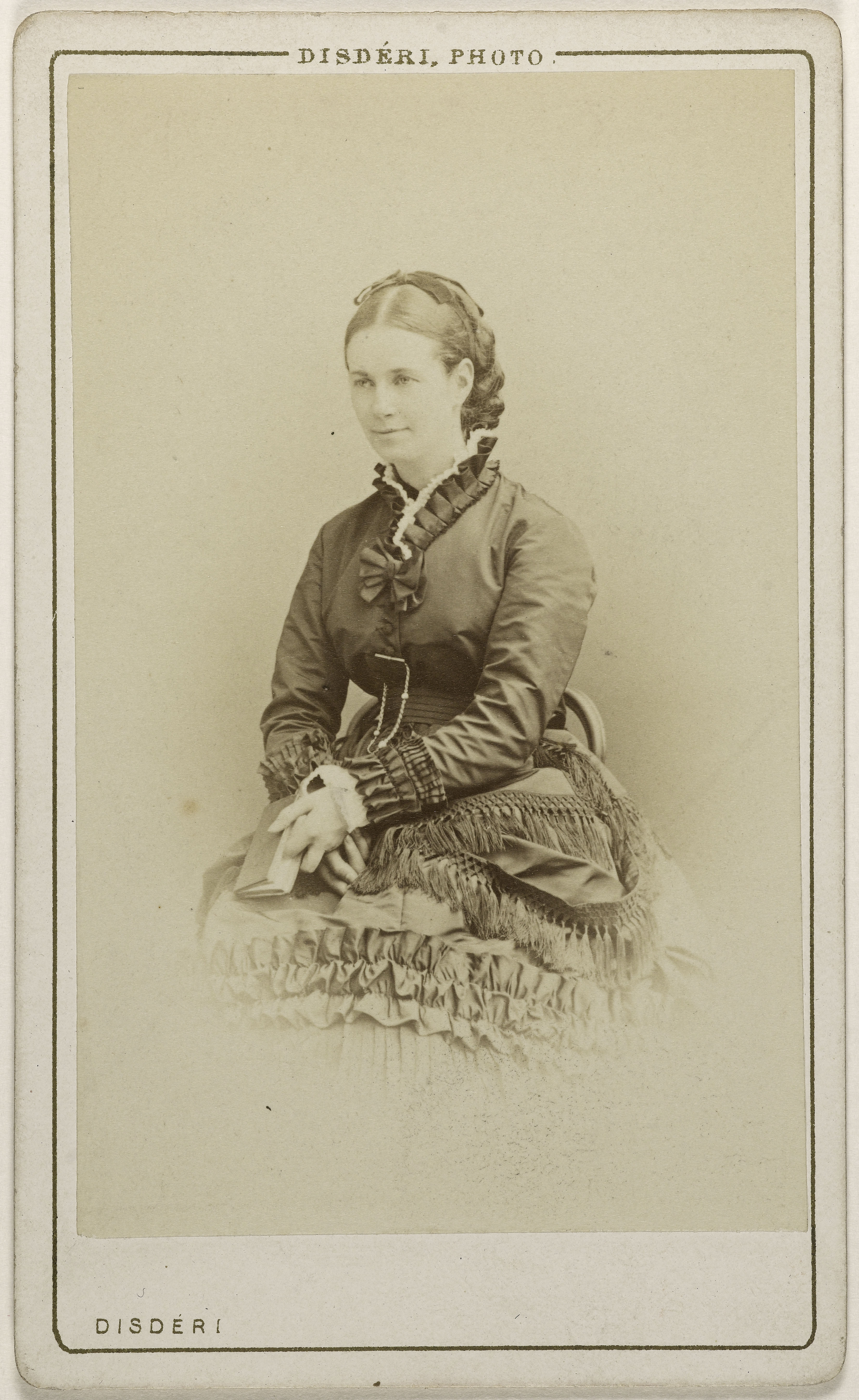 André-Adolphe-Eugène Disdéri, Portrait de Bellanger, Marguerite, (Justine Lebœuf, dite), (1838-1886), (actrice)