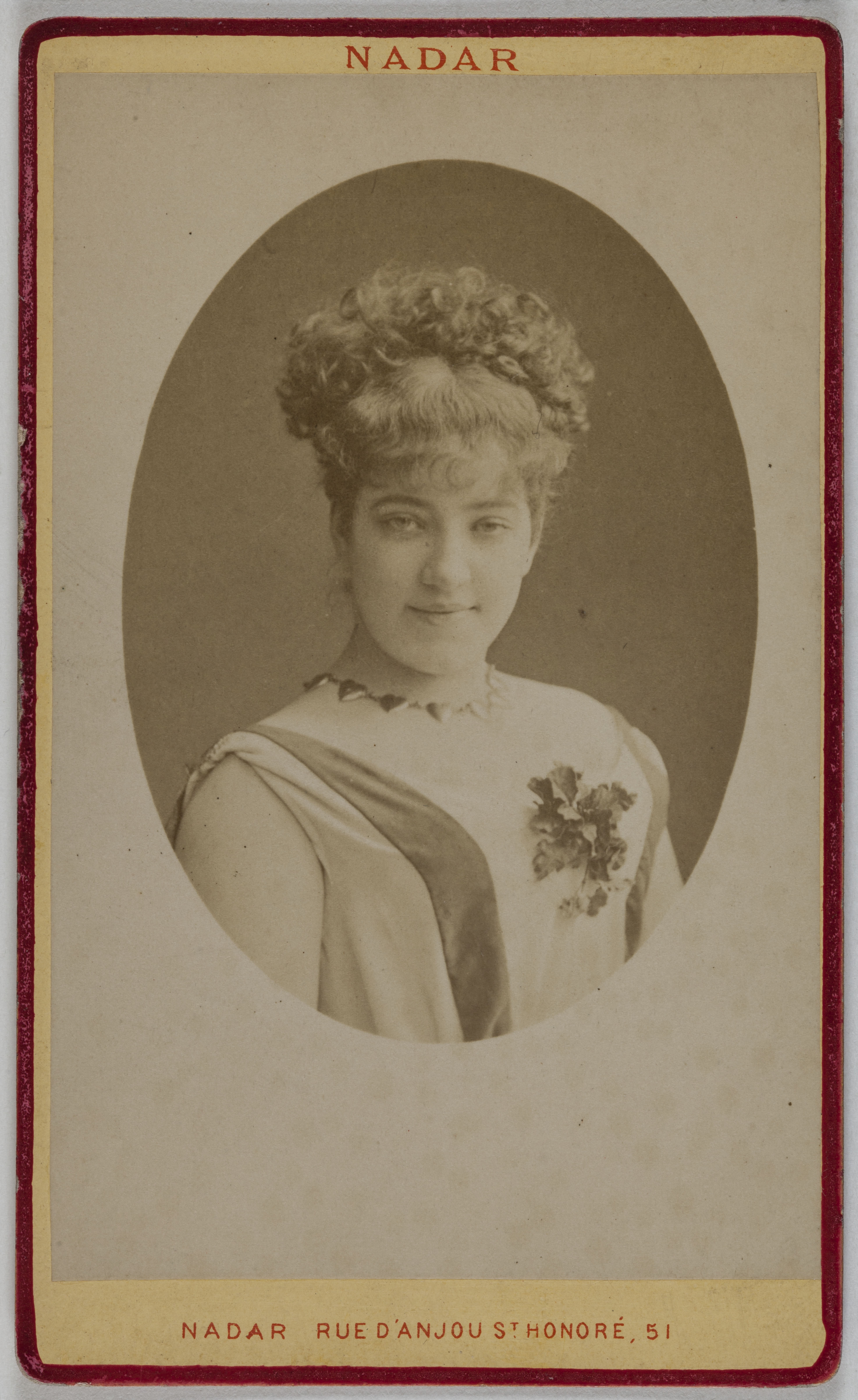 Atelier Nadar, Portrait de Adolphine Joséphine Baretti (actrice ?)