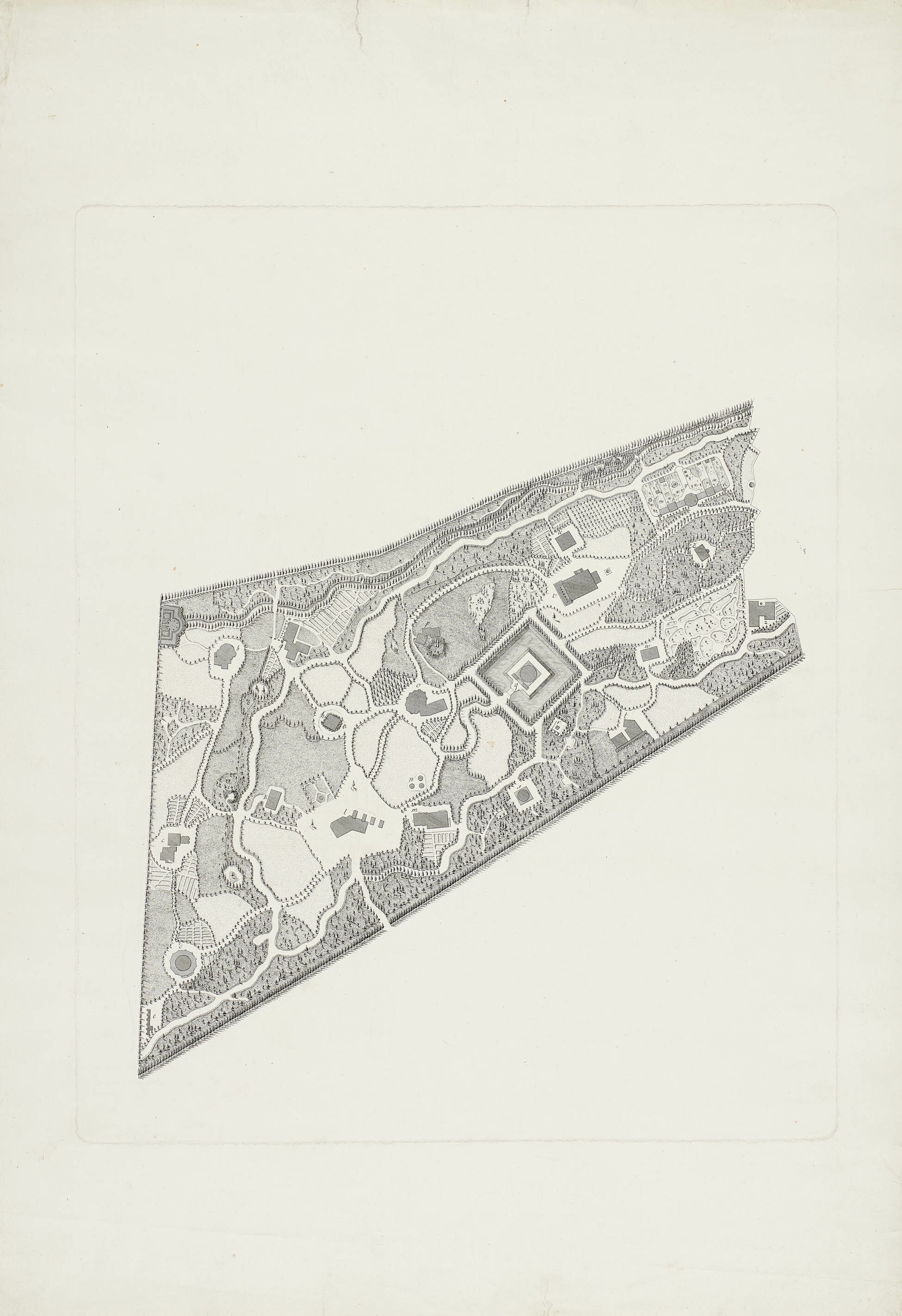 Nikolaus Heideloff, "Les Plantages de Hohenheim", Blatt 2