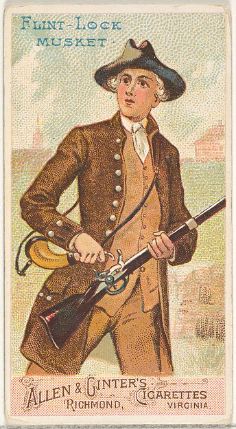 Allen & Ginter, Flint-Lock Musket, from the Arms of All Nations series (N3) for Allen & Ginter Cigarettes Brands