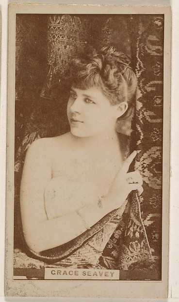 Kinney Brothers Tobacco Company, Grace Seavey, from the Actresses series (N245) issued by Kinney Brothers to promote Sweet Caporal Cigarettes