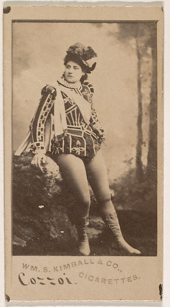 William S. Kimball & Company, Miss Cozzoi, from the Actresses series (N203) issued by Wm. S. Kimball & Co.