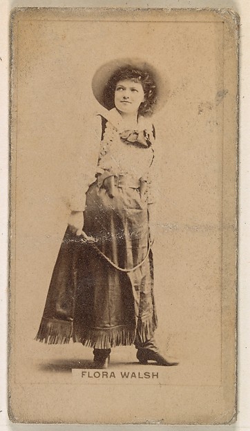 Kinney Brothers Tobacco Company, Flora Walsh, from the Actresses series (N245) issued by Kinney Brothers to promote Sweet Caporal Cigarettes