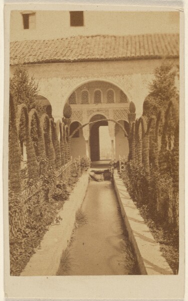 Unknown, [Garden view with path, the Alhambra]