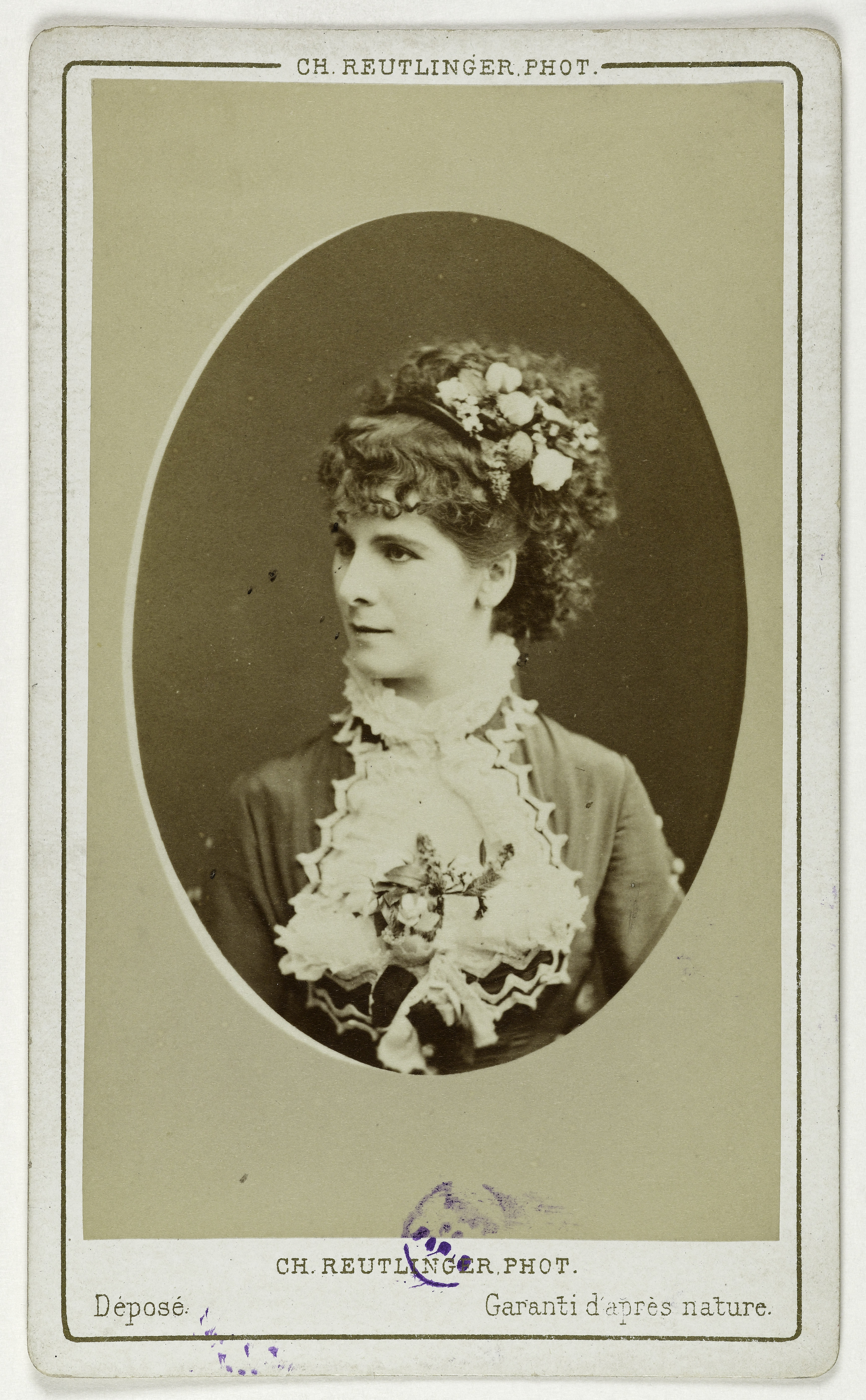 Charles Reutlinger, Portrait de Ghinassi ou Ghinassy, (actrice)