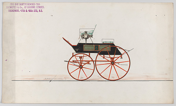Brewster & Co., Design for Game Wagon (unnumbered)