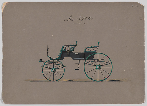 Brewster & Co., Design for 4 seat Phaeton, no top, no. 3704