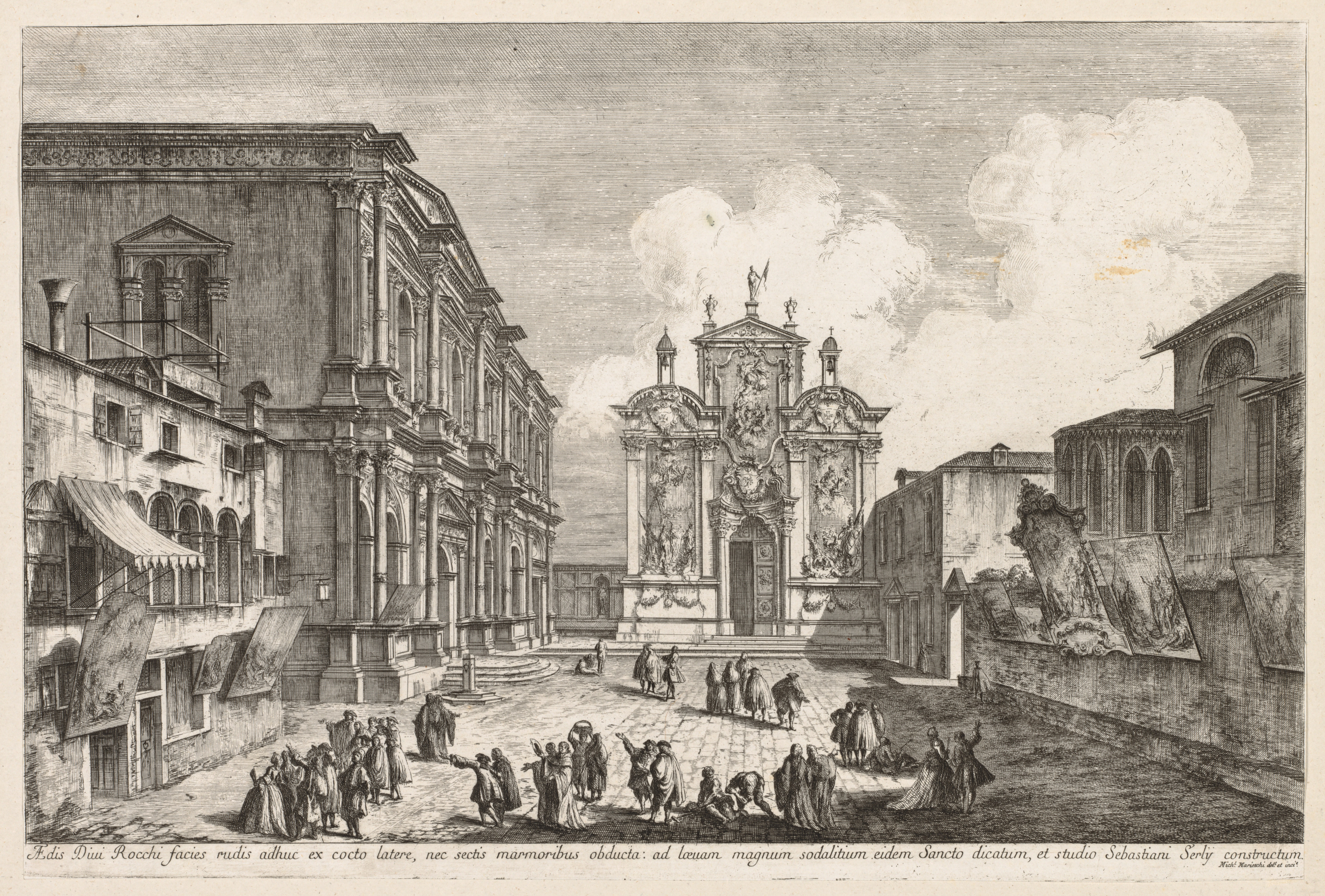 Michele Marieschi, Views of Venice:  Campo S. Rocco