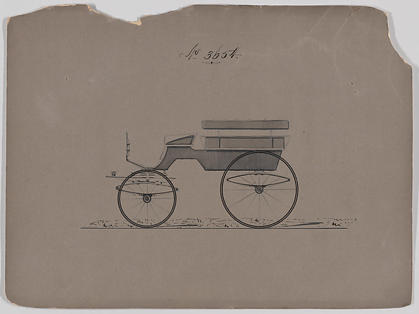Brewster & Co., Design for Omnibus or Wagonette, no. 3654